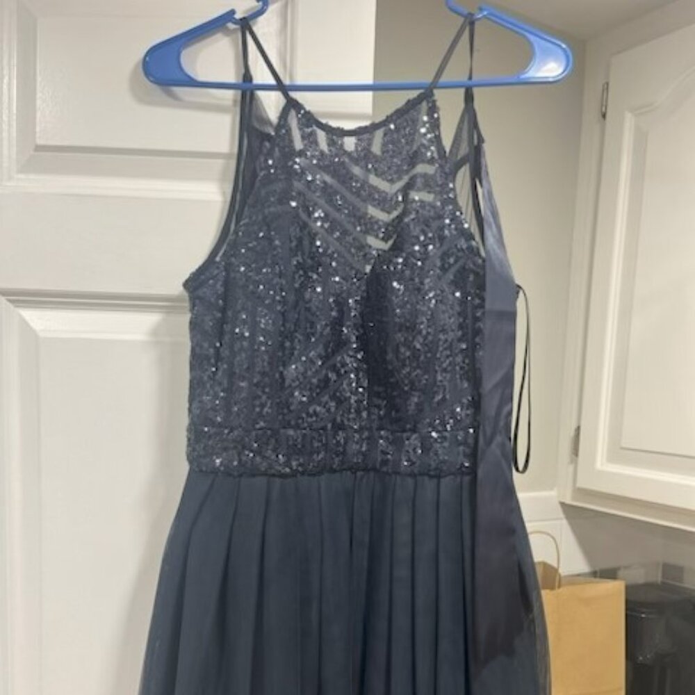 B. Darlin Navy Blue Sleeveless Mini Dress - Size 7/8